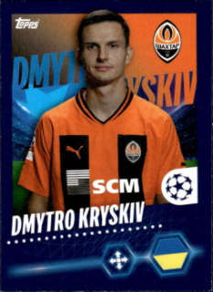 Dmytro Kryskiv Shakhtar Donetsk samolepka Topps UEFA Champions League 2023/24 #229