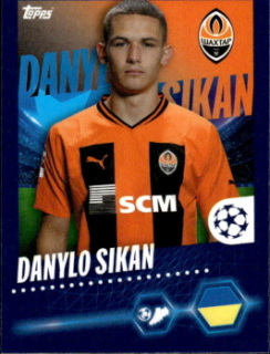 Danylo Sikan Shakhtar Donetsk samolepka Topps UEFA Champions League 2023/24 #233