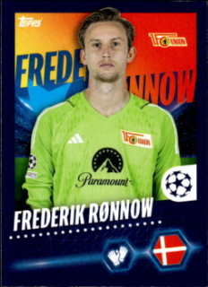 Frederik Ronnow Union Berlin samolepka Topps UEFA Champions League 2023/24 #238