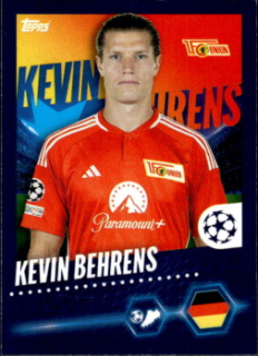Kevin Behrens Union Berlin samolepka Topps UEFA Champions League 2023/24 #252