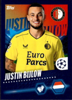 Justin Bijlow Feyenoord samolepka Topps UEFA Champions League 2023/24 #257
