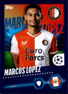 Marcos Lopez Feyenoord samolepka Topps UEFA Champions League 2023/24 #262