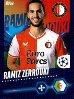 Ramiz Zerrouki Feyenoord samolepka Topps UEFA Champions League 2023/24 #264