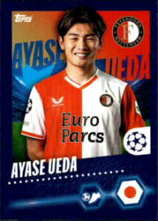 Ayase Ueda Feyenoord samolepka Topps UEFA Champions League 2023/24 #271