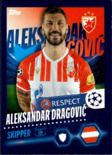 Aleksandar Dragovic Crvena Zvezda samolepka Topps UEFA Champions League 2023/24 #277