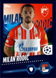 Milan Rodic Crvena Zvezda samolepka Topps UEFA Champions League 2023/24 #279