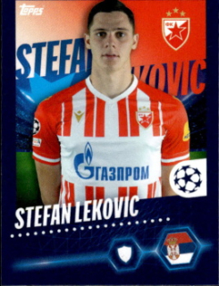 Stefan Lekovic Crvena Zvezda samolepka Topps UEFA Champions League 2023/24 #280