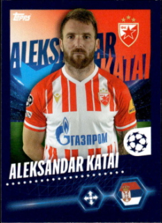 Aleksandar Katai Crvena Zvezda samolepka Topps UEFA Champions League 2023/24 #282