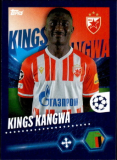 Kings Kangwa Crvena Zvezda samolepka Topps UEFA Champions League 2023/24 #285