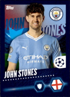 John Stones Manchester City samolepka Topps UEFA Champions League 2023/24 #297