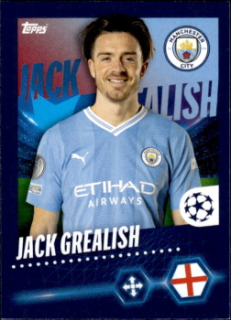 Jack Grealish Manchester City samolepka Topps UEFA Champions League 2023/24 #304