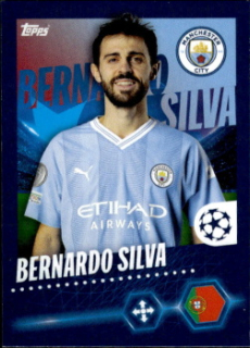 Bernardo Silva Manchester City samolepka Topps UEFA Champions League 2023/24 #307