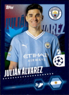 Julian Alvarez Manchester City samolepka Topps UEFA Champions League 2023/24 #310