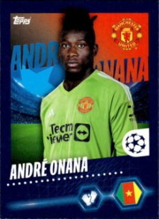 Andre Onana Manchester United samolepka Topps UEFA Champions League 2023/24 #314