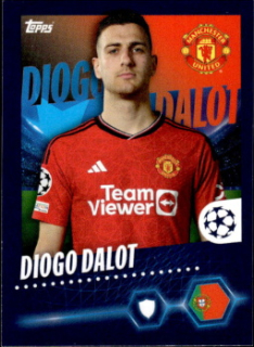 Diogo Dalot Manchester United samolepka Topps UEFA Champions League 2023/24 #315