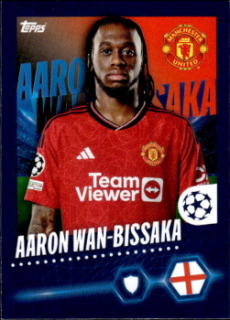 Aaron Wan-Bissaka Manchester United samolepka Topps UEFA Champions League 2023/24 #316