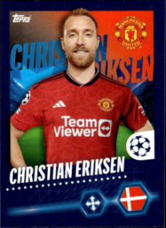 Christian Eriksen Manchester United samolepka Topps UEFA Champions League 2023/24 #325