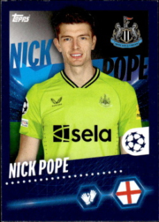 Nick Pope Newcastle United samolepka Topps UEFA Champions League 2023/24 #333