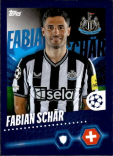 Fabian Schar Newcastle United samolepka Topps UEFA Champions League 2023/24 #337