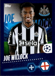 Joe Willock Newcastle United samolepka Topps UEFA Champions League 2023/24 #339