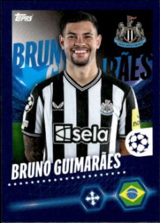 Bruno Guimaraes Newcastle United samolepka Topps UEFA Champions League 2023/24 #342