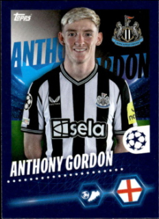 Anthony Gordon Newcastle United samolepka Topps UEFA Champions League 2023/24 #345