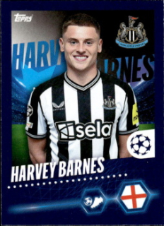 Harvey Barnes Newcastle United samolepka Topps UEFA Champions League 2023/24 #346