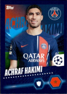 Achraf Hakimi Paris Saint-Germain samolepka Topps UEFA Champions League 2023/24 #353