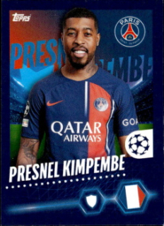 Presnel Kimpembe Paris Saint-Germain samolepka Topps UEFA Champions League 2023/24 #358