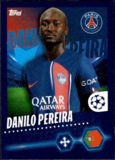 Danilo Pereira Paris Saint-Germain samolepka Topps UEFA Champions League 2023/24 #364