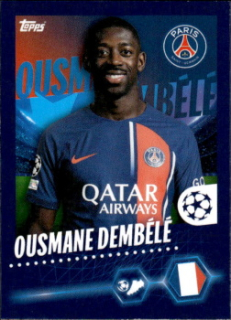 Ousmane Dembele Paris Saint-Germain samolepka Topps UEFA Champions League 2023/24 #365
