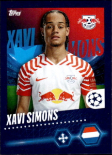 Xavi Simons RB Leipzig samolepka Topps UEFA Champions League 2023/24 #381