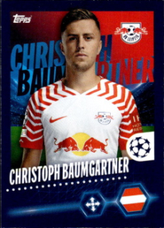 Christoph Baumgartner RB Leipzig samolepka Topps UEFA Champions League 2023/24 #383
