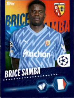 Brice Samba RC Lens samolepka Topps UEFA Champions League 2023/24 #390