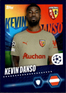 Kevin Danso RC Lens samolepka Topps UEFA Champions League 2023/24 #391