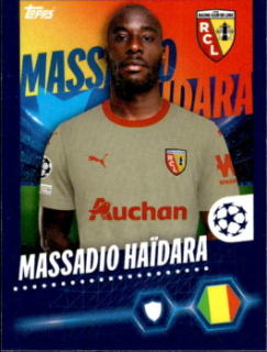 Massadio Haidara RC Lens samolepka Topps UEFA Champions League 2023/24 #395