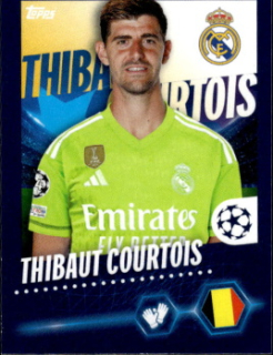 Thibaut Courtois Real Madrid samolepka Topps UEFA Champions League 2023/24 #409