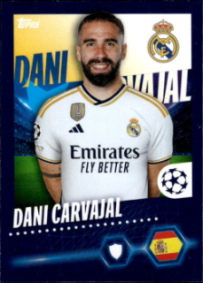 Dani Carvajal Real Madrid samolepka Topps UEFA Champions League 2023/24 #410