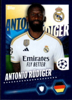 Antonio Rudiger Real Madrid samolepka Topps UEFA Champions League 2023/24 #413