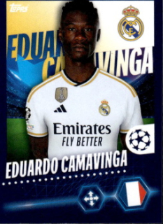 Eduardo Camavinga Real Madrid samolepka Topps UEFA Champions League 2023/24 #417