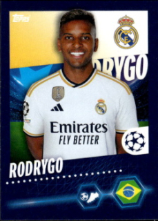 Rodrygo Real Madrid samolepka Topps UEFA Champions League 2023/24 #422