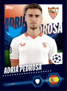 Adria Pedrosa Sevilla FC samolepka Topps UEFA Champions League 2023/24 #448