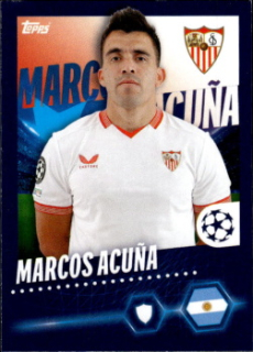 Marcos Acuna Sevilla FC samolepka Topps UEFA Champions League 2023/24 #450