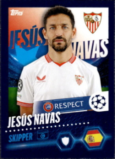 Jesus Navas Sevilla FC samolepka Topps UEFA Champions League 2023/24 #452