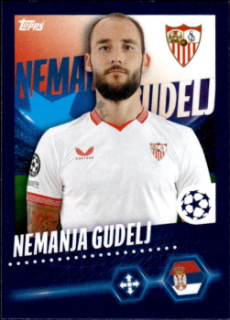 Nemanja Gudelj Sevilla FC samolepka Topps UEFA Champions League 2023/24 #455