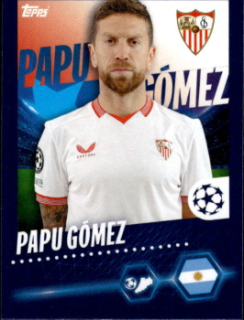 Papu Gomez Sevilla FC samolepka Topps UEFA Champions League 2023/24 #458