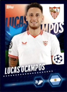 Lucas Ocampos Sevilla FC samolepka Topps UEFA Champions League 2023/24 #460