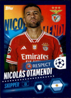 Nicolas Otamendi SL Benfica samolepka Topps UEFA Champions League 2023/24 #470