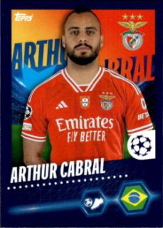 Arthur Cabral SL Benfica samolepka Topps UEFA Champions League 2023/24 #480