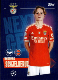 Andreas Schjelderup SL Benfica samolepka Topps UEFA Champions League 2023/24 Next Gen #482